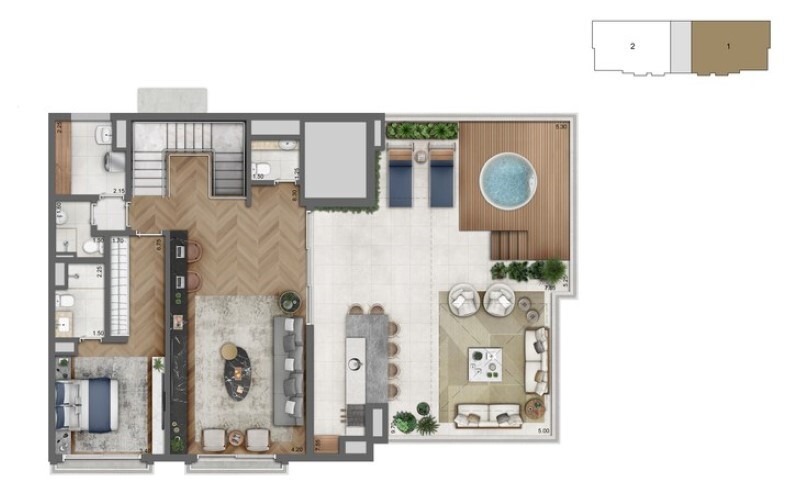 Cyrela Legacy Campo Belo: 4 dorm 329m² cobertura duplex superior