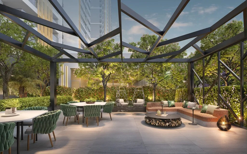 Eden West Fase 1: Terraço coletivo