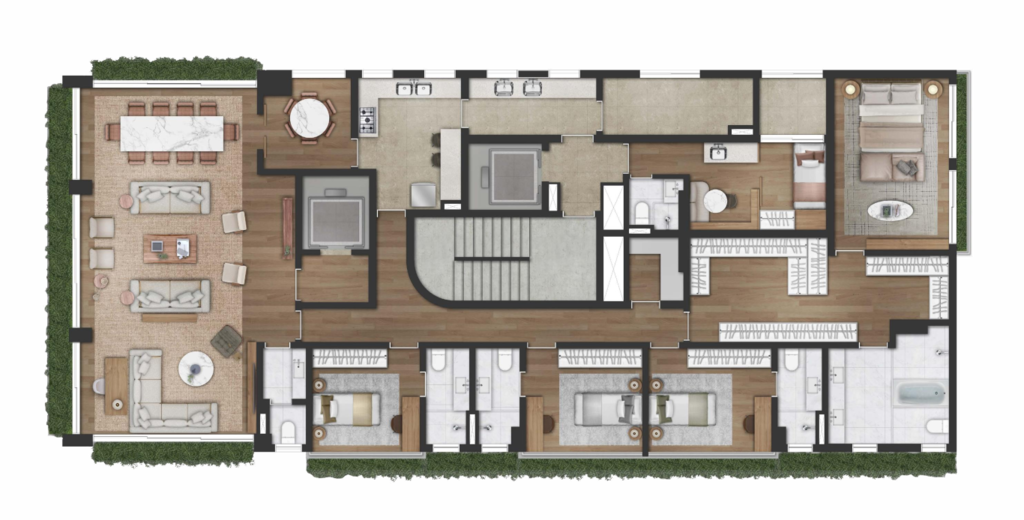 Edifício Jardim: Pavimento