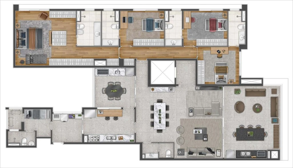 Edson 1400: 4 dorm 234m²