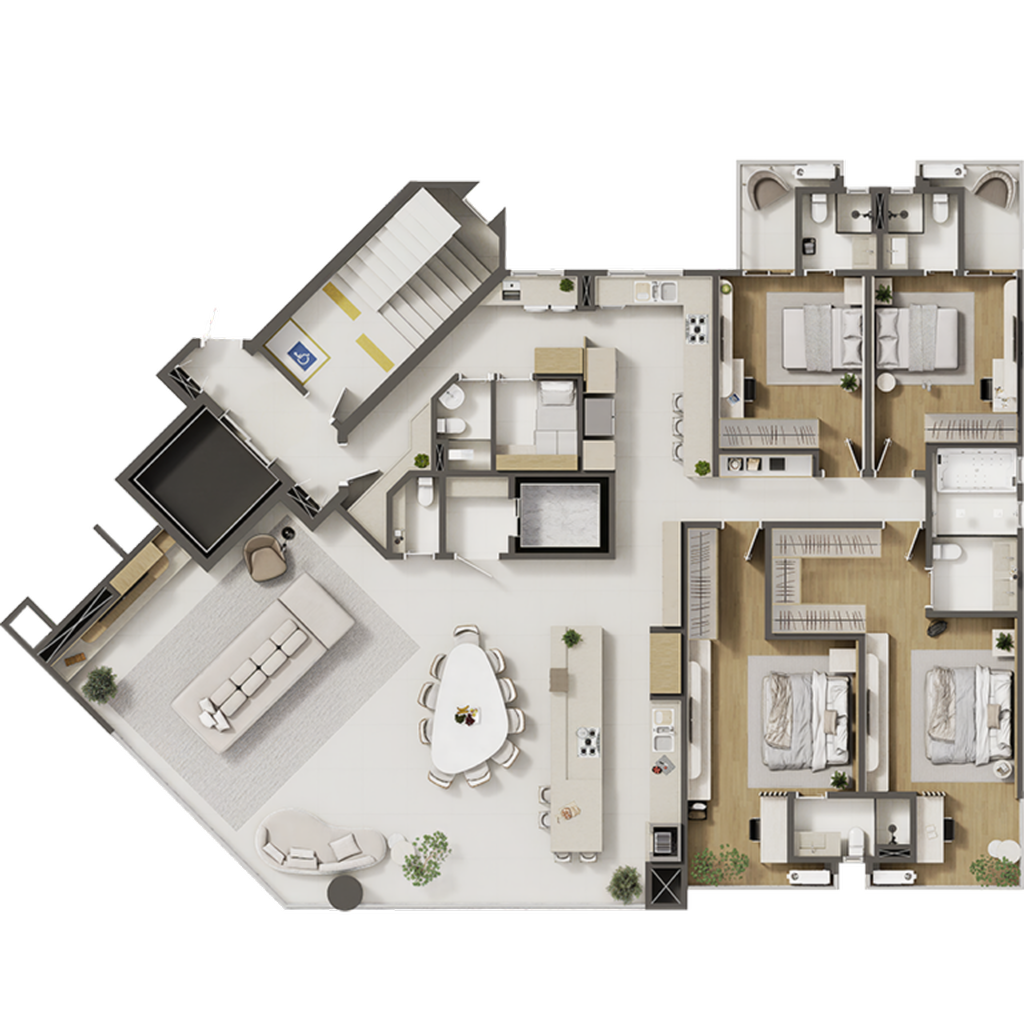 Essence Residence: 4 dorm 264m²