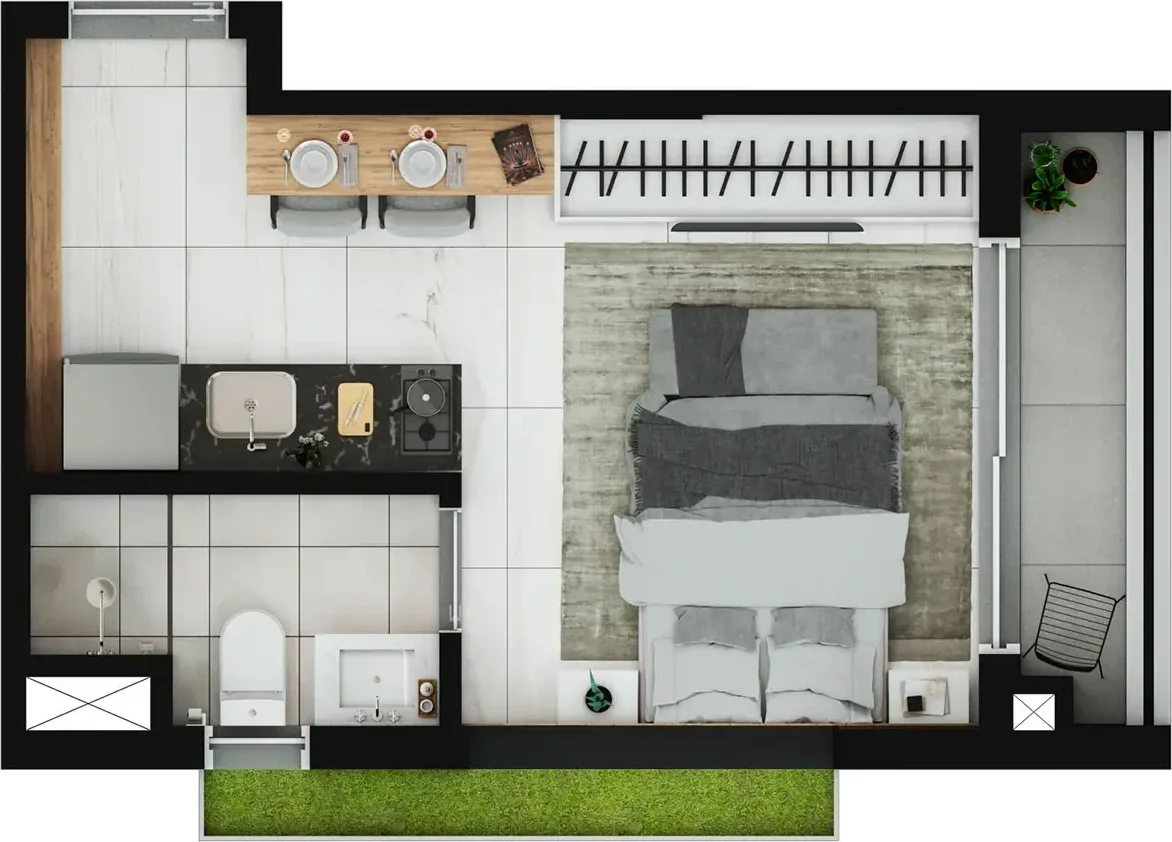 Planta do Essential Brooklin