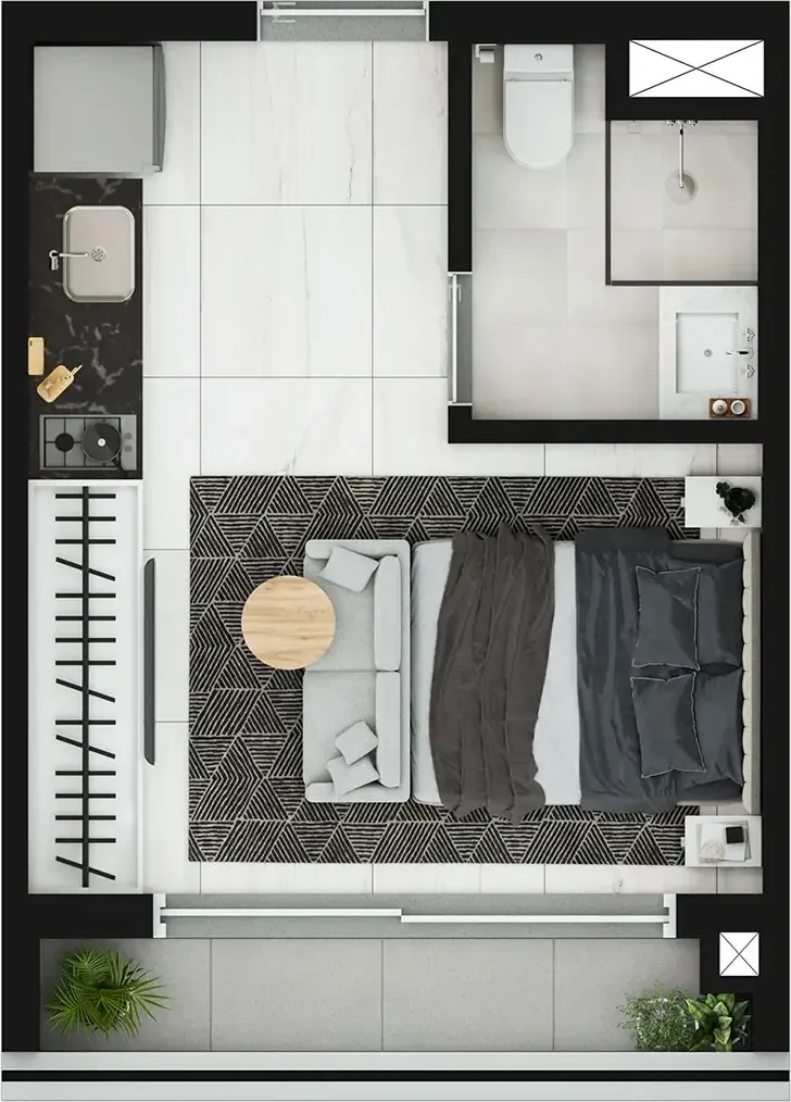 Planta do Essential Brooklin