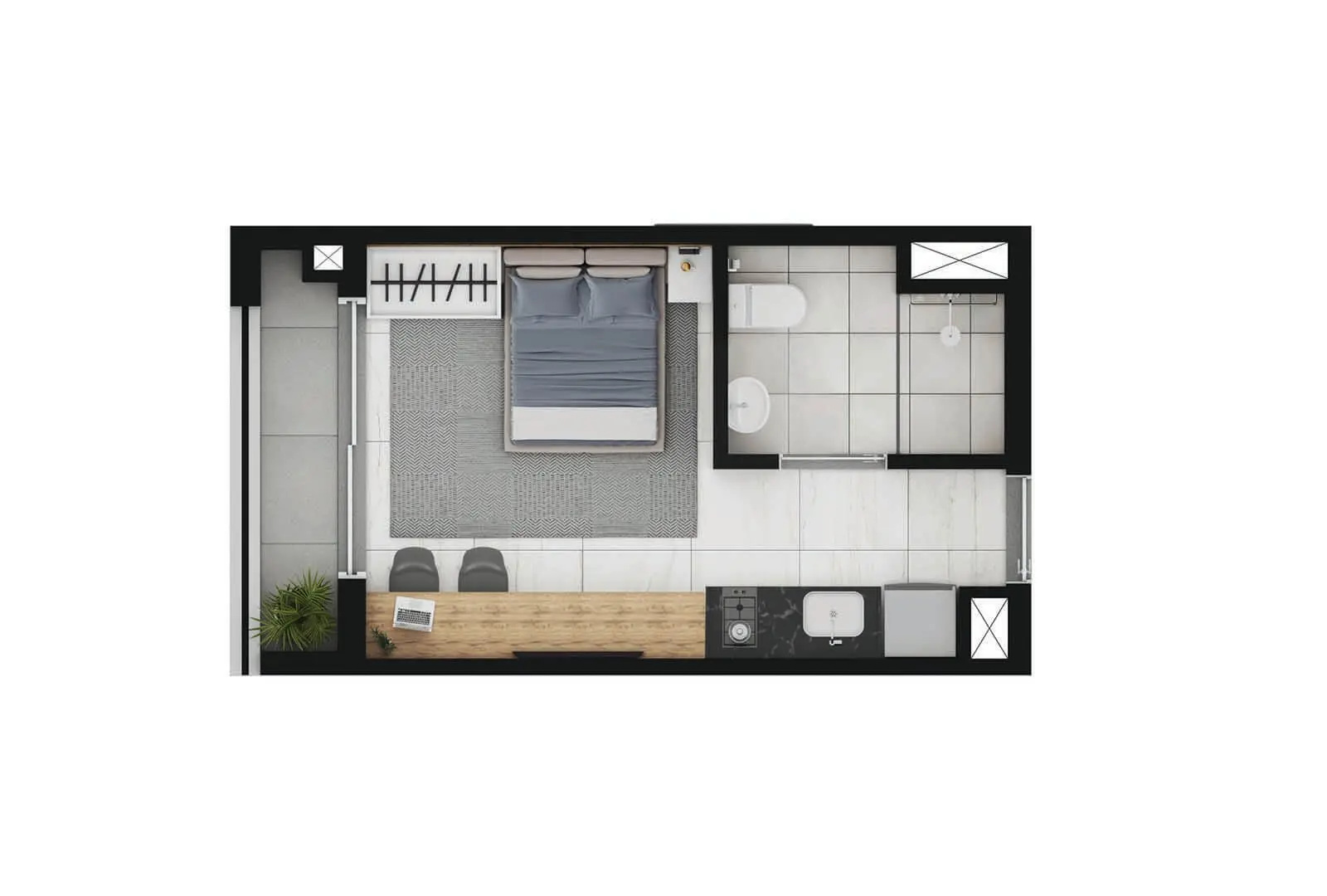 Planta do Essential Brooklin