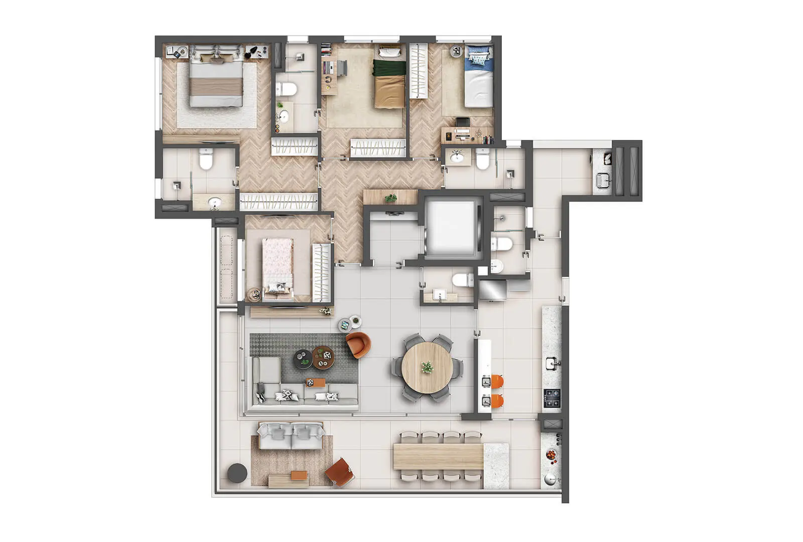 Planta do Essential Brooklin