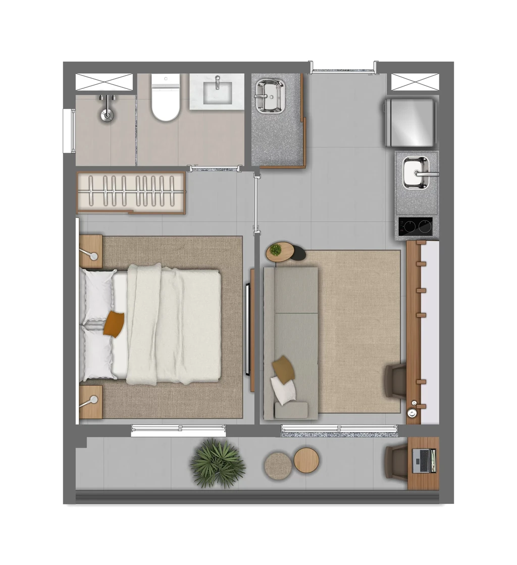 Every Day Chácara Klabin: 1 dorm 30m²
