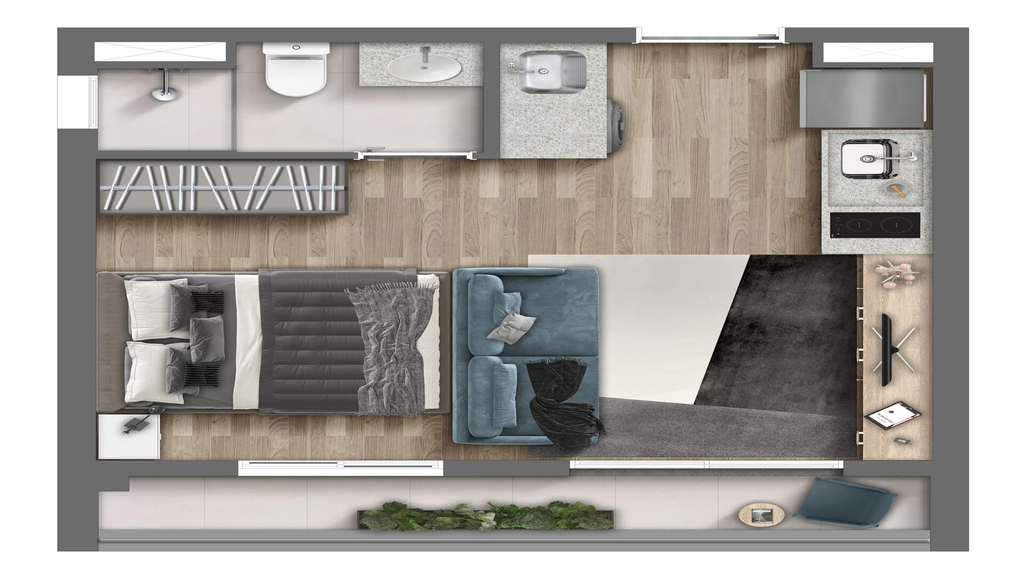 Every Day Chácara Klabin: 1 dorm 30m² opção