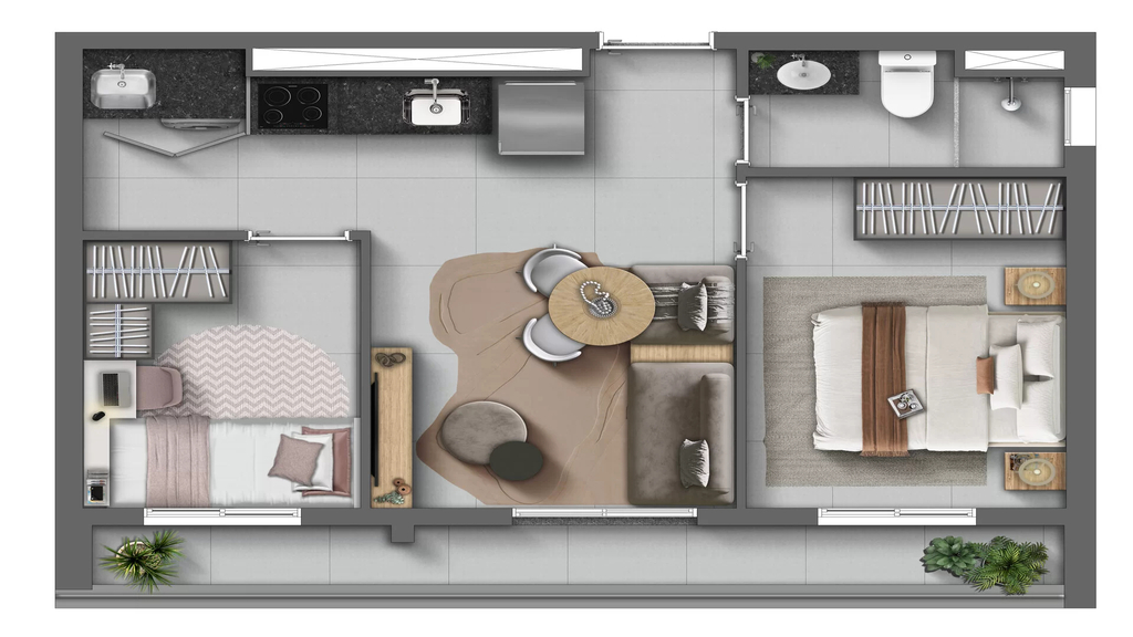 Every Day Chácara Klabin: 2 dorm 45m²