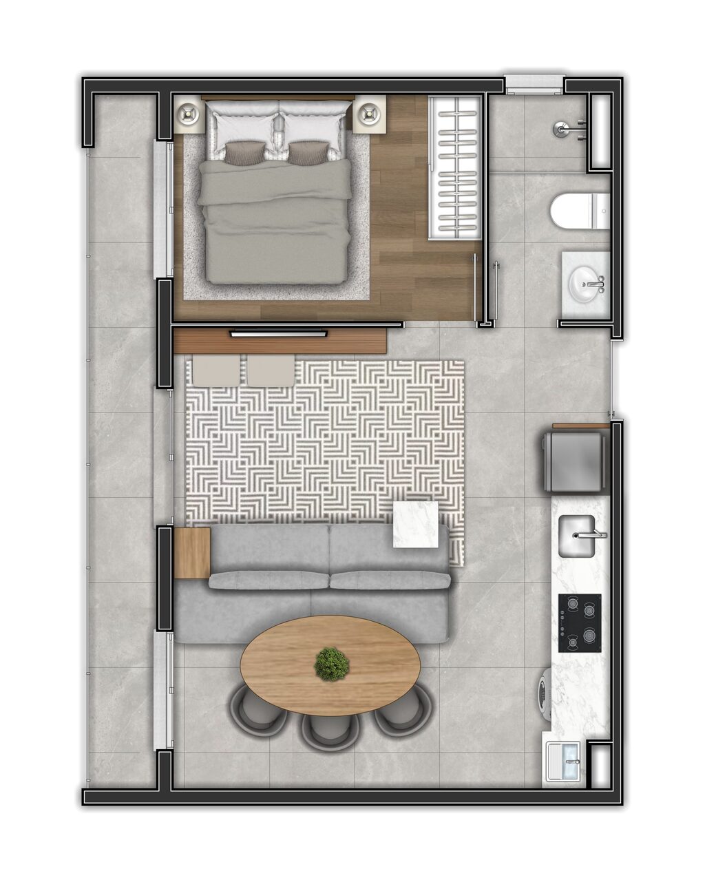 EVO Vila Clementino: 1 dorm 44m² opção