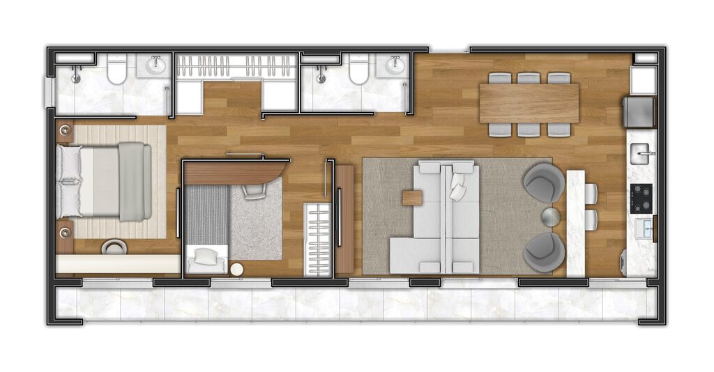 EVO Vila Clementino: 2 dorm 73m² opção