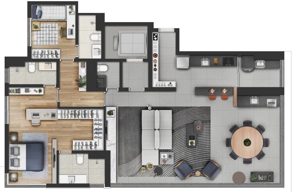 Evolve Vila Mariana: 3 dorm 148m² opção