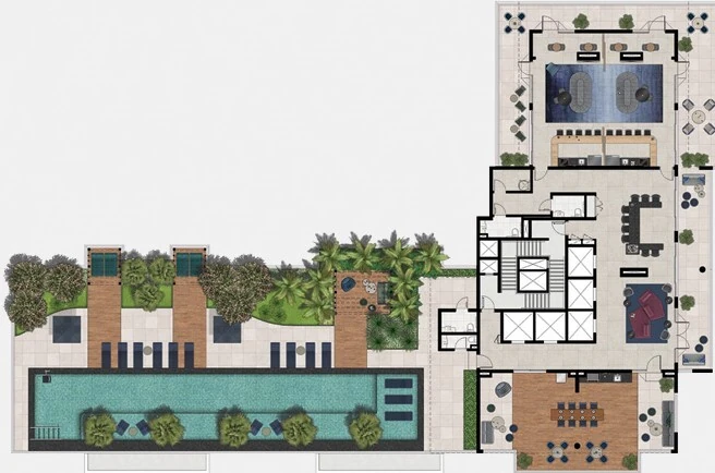 Exalt Ibirapuera by EZ: Pavimento rooftop