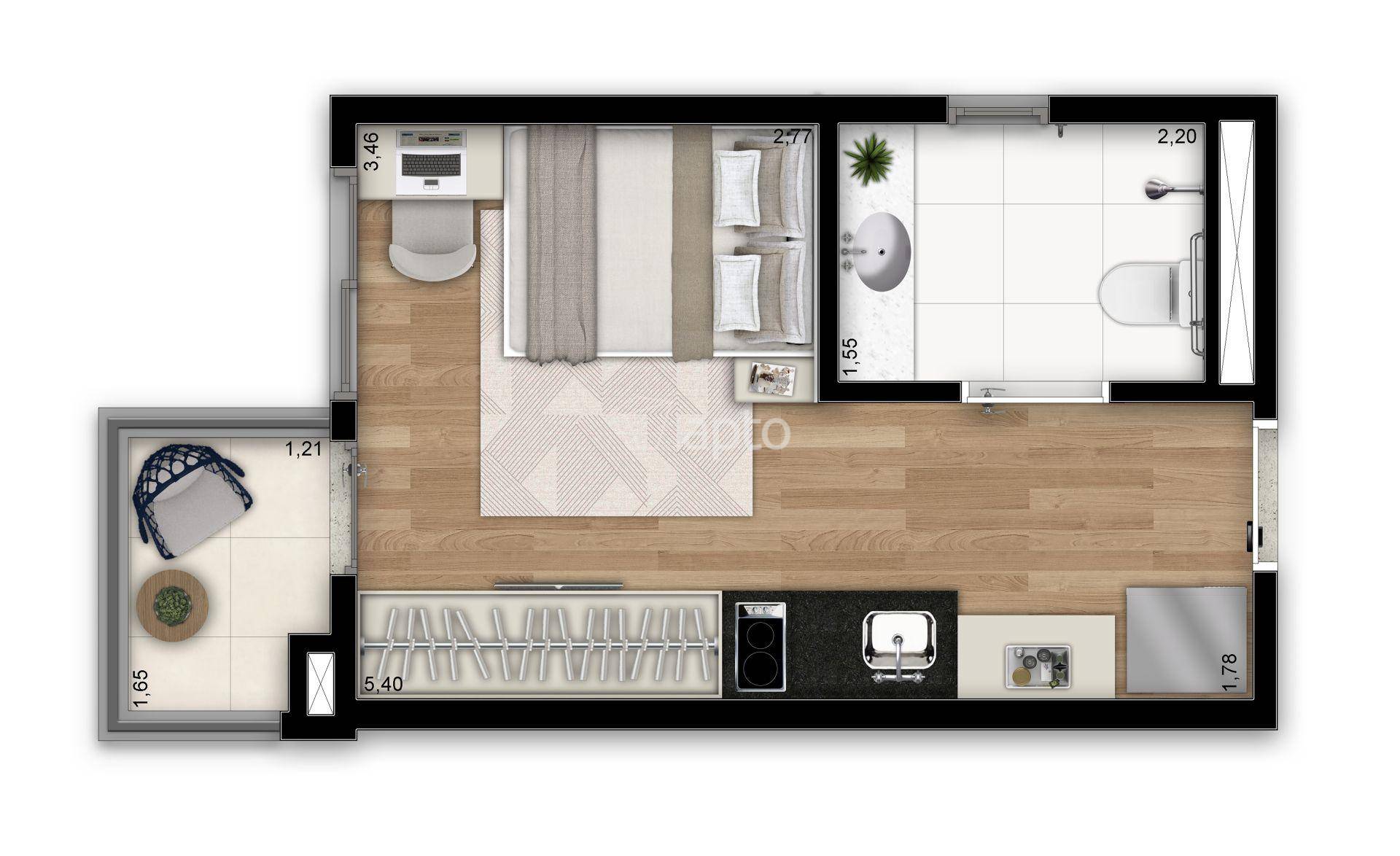 Planta do FC44 Vila Clementino