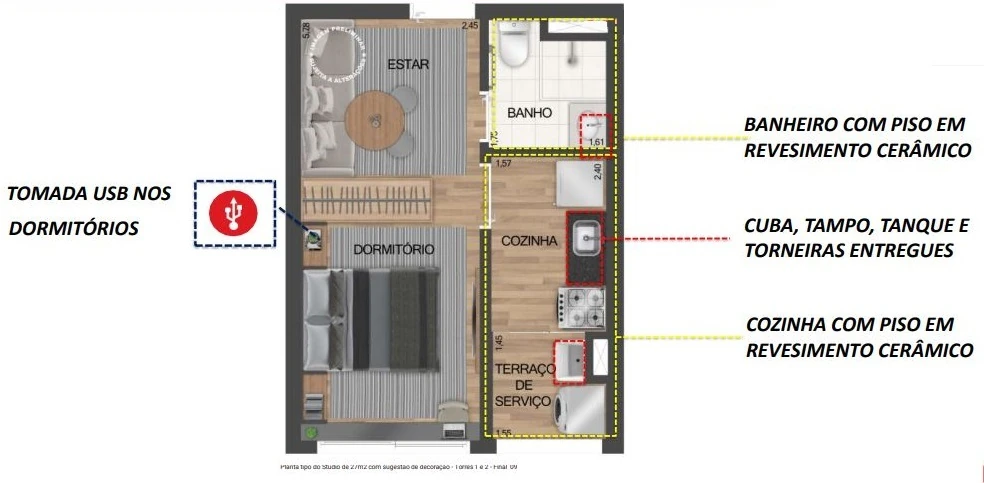 Fit Casa Alto do Ipiranga: 1 dorm 27m²