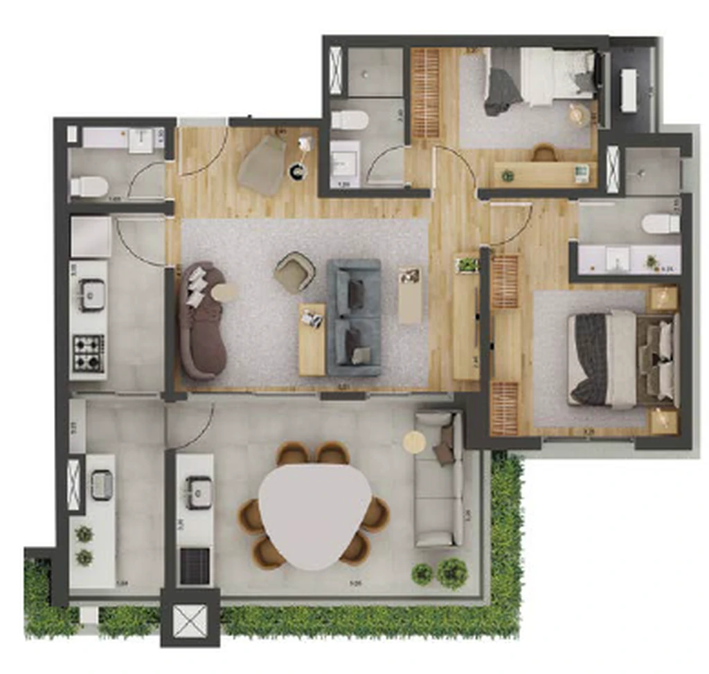 Florea Bosque da Saúde: 2 dorm 89m²