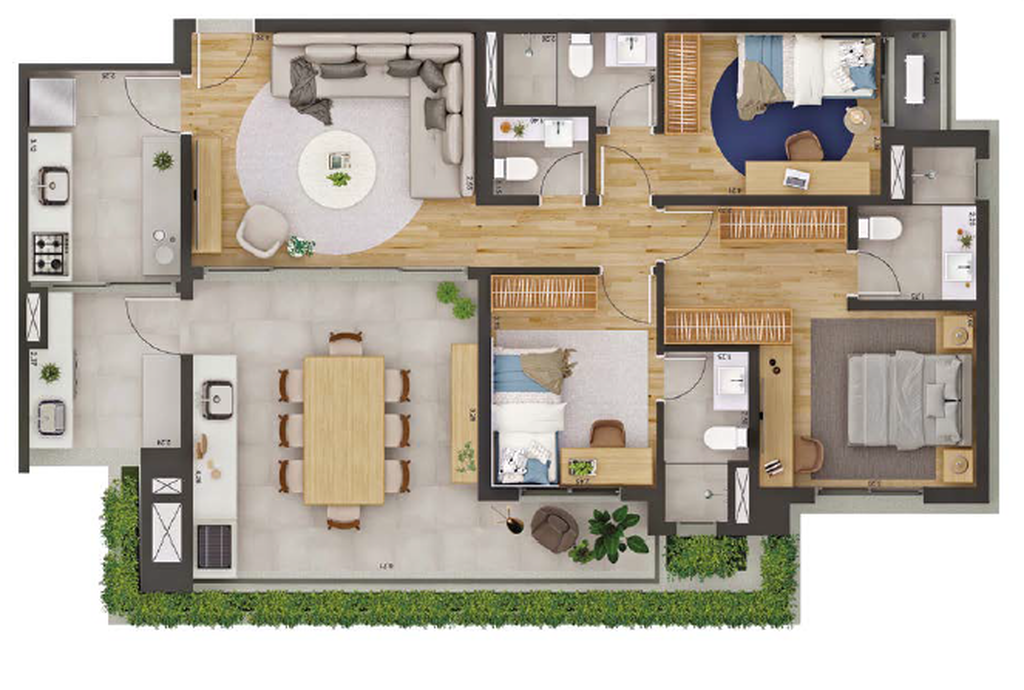 Florea Bosque da Saúde: 3 dorm 110m²