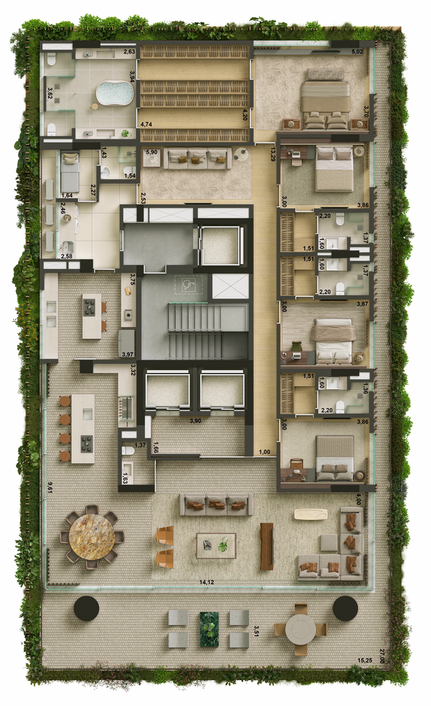 Franca 1055: 4 dorm.