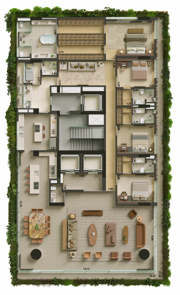 Franca 1055: 4 dorm.