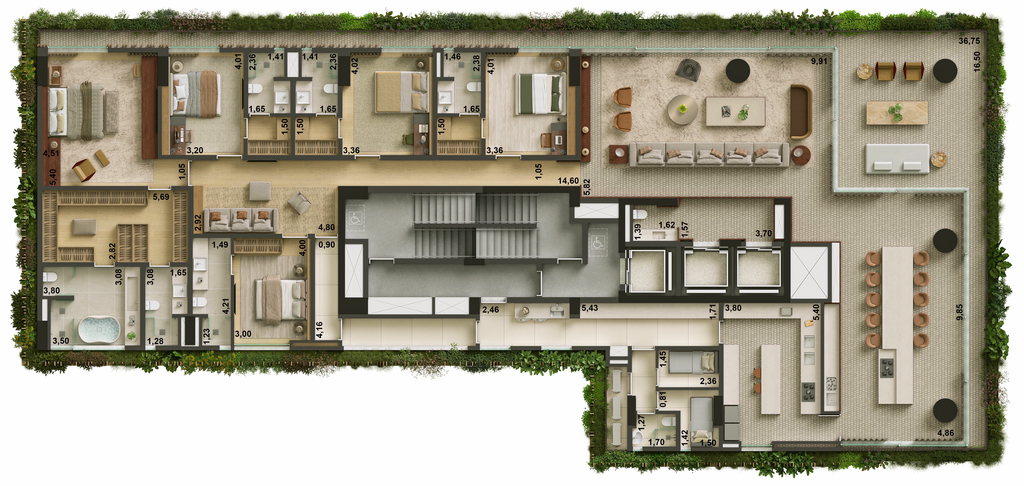 Franca 1055: 5 dorm.