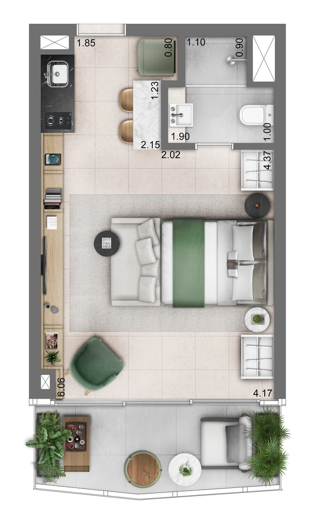 Planta do Funchal 641 Apartments Studios