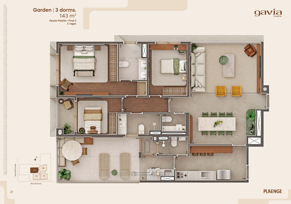 Planta do Gavia Moema