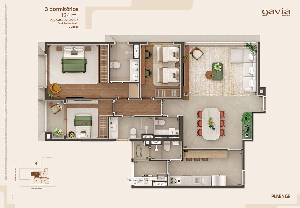Planta do Gavia Moema