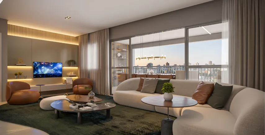 Grand High Residences Alto da Boa Vista: Living