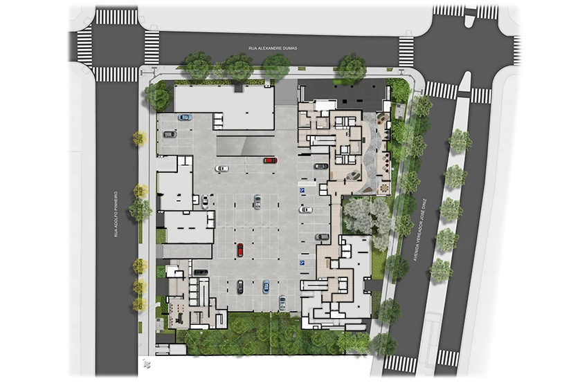 Planta do Grand High Residences Alto da Boa Vista