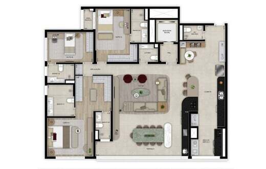 Grand High Residences Alto da Boa Vista: 3 dorm 184m² opção