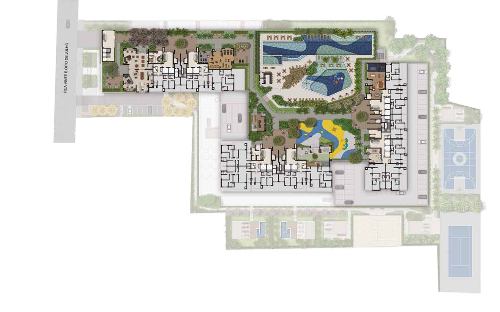 GranResort Reserva São Caetano Fase 1: Pavimento lazer