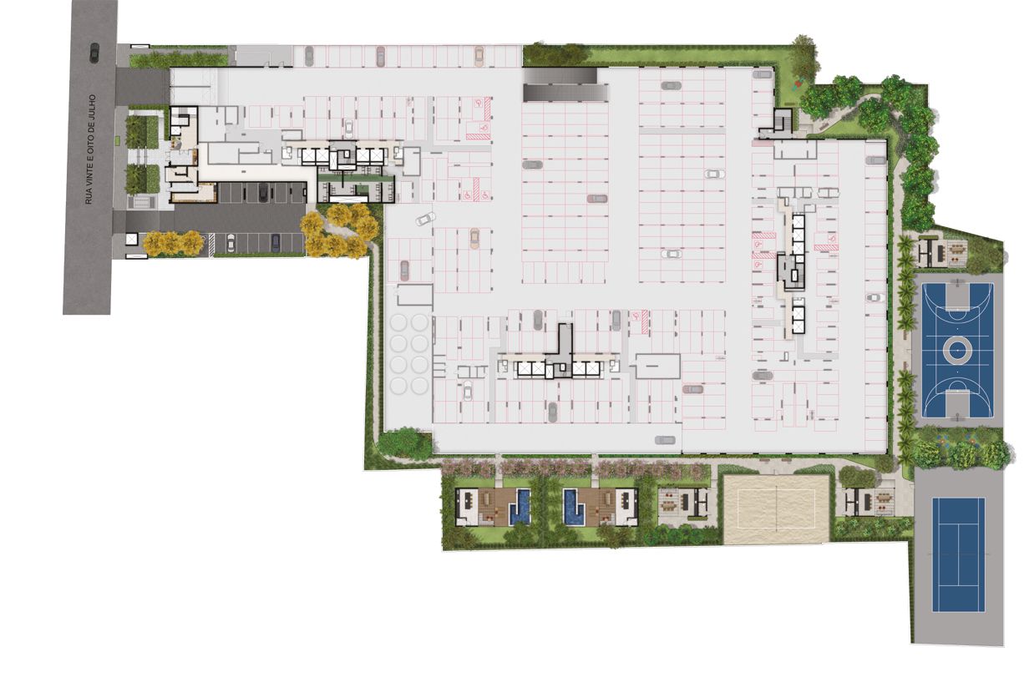 GranResort Reserva São Caetano Fase 1: Pavimento térreo