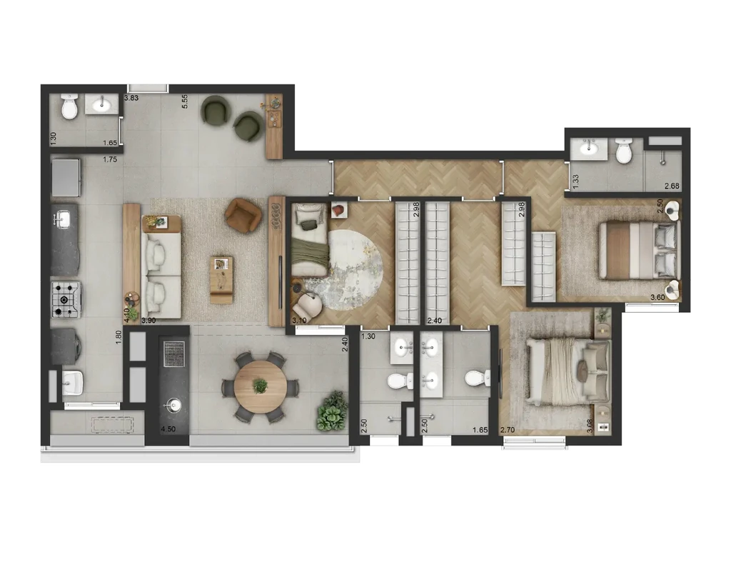 Planta do Haus Mitre Edition Moema