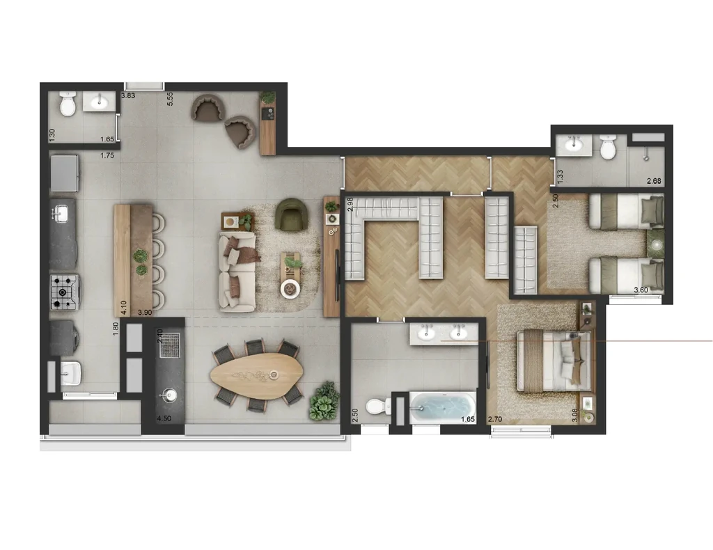 Haus Mitre Edition Moema: 2 dorm 114m² opção