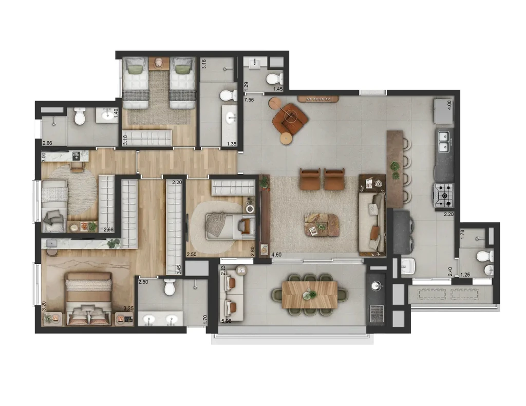 Haus Mitre Edition Moema: 4 dorm 141m²