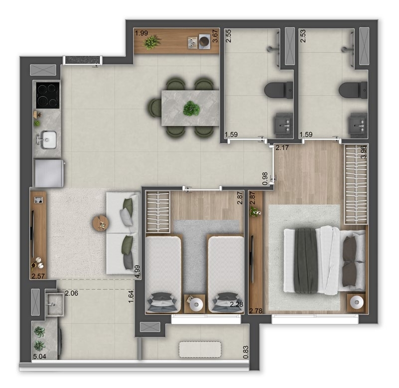 Haus Mitre Edition NY: 2 dorm 60m² merge