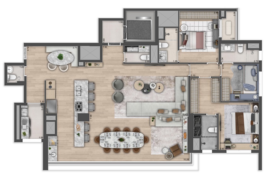 Haus Mitre Edition NY: 3 dorm 164m² opção