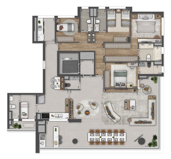 Haus Mitre Edition NY: 4 dorm 217m²
