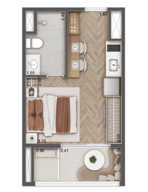 Haus Mitre Station Brooklin: 1 dorm 26m² studio