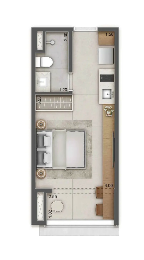 Planta do Haus Mitre Station Moema