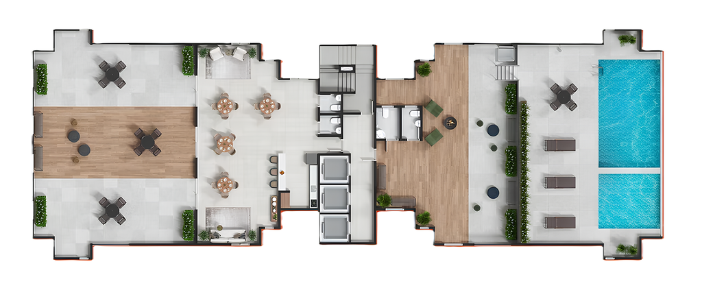 Haus Nova Petrópolis: Pavimento cobertura