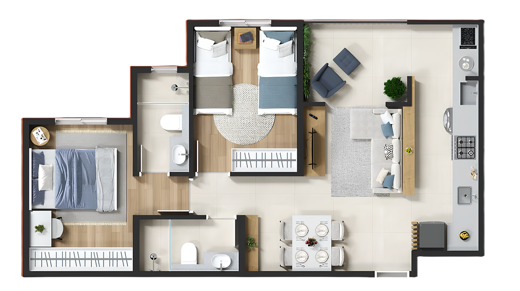 Haus Nova Petrópolis: 2 dorm 53m²