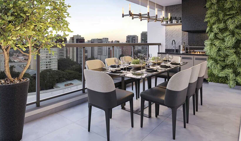 Haute Brooklin by EZ: Terraço