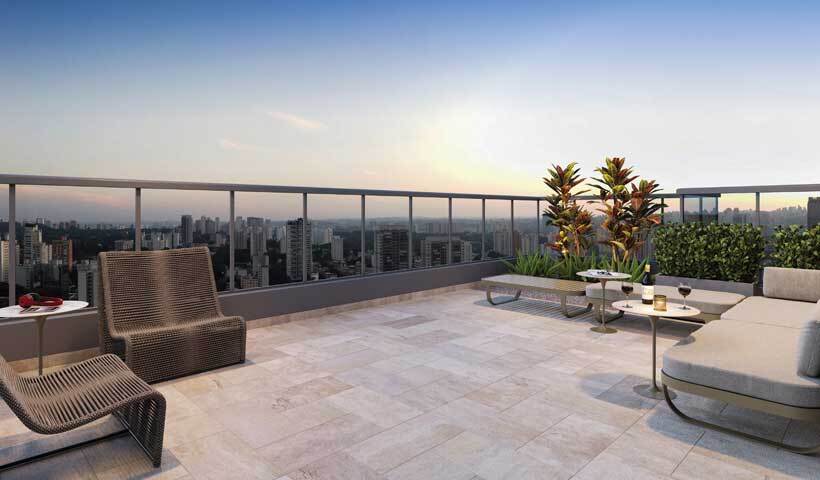 Haute Brooklin by EZ: Terraço