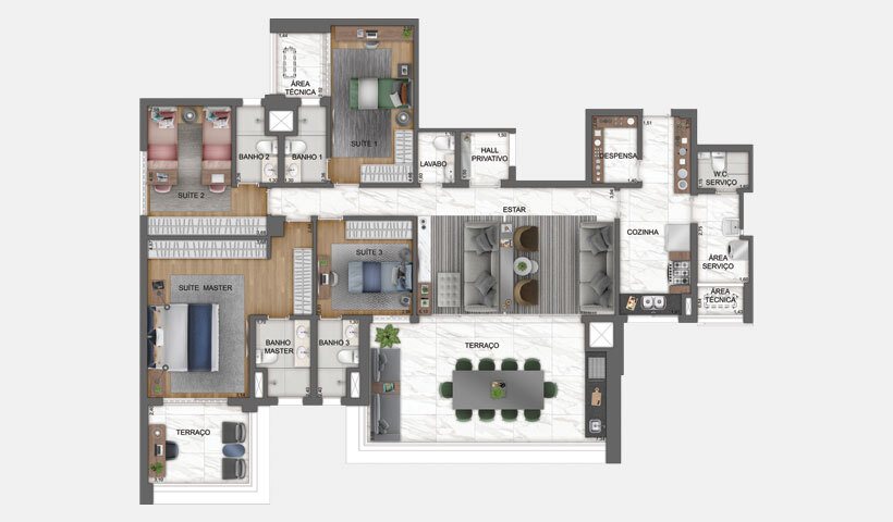Haute Brooklin by EZ: 4 dorm 185m²