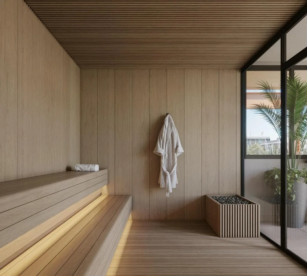 Hélio 454: Sauna