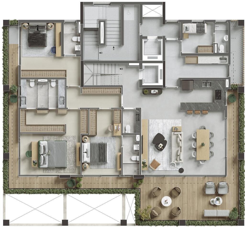 Hélio 454: 3 suítes 491m cobertura duplex