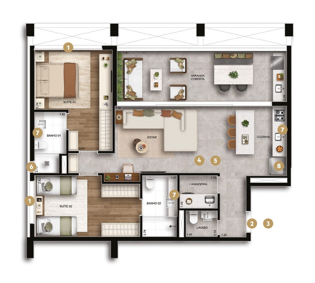 Hive Ibirapuera: 2 dorm 105m²