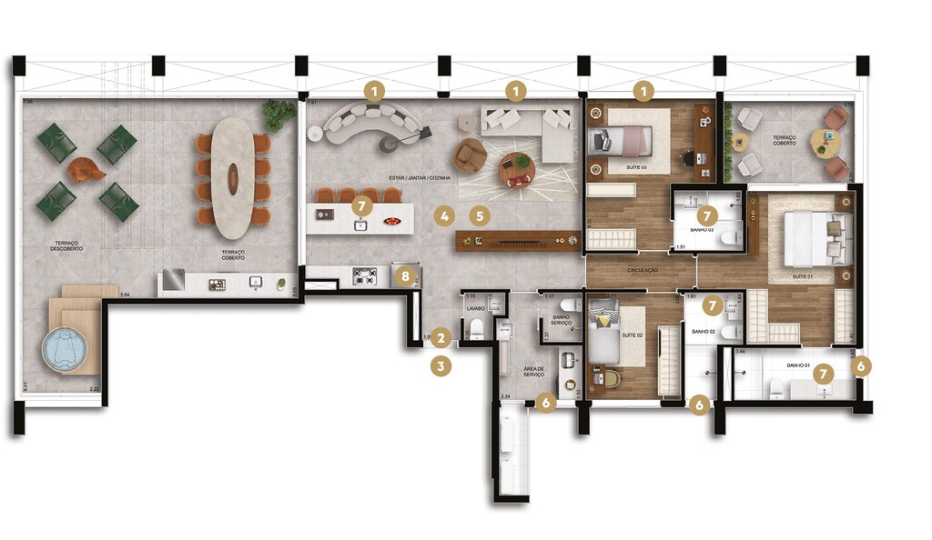 Hive Ibirapuera: 3 dorm 192m² cobertura horizontal