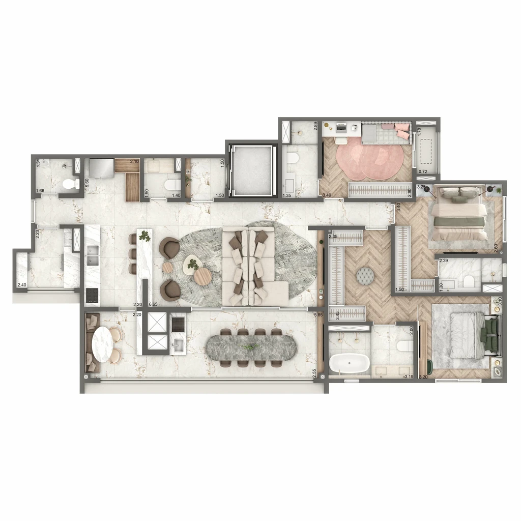 Planta do Home Boutique By Living Campo Belo