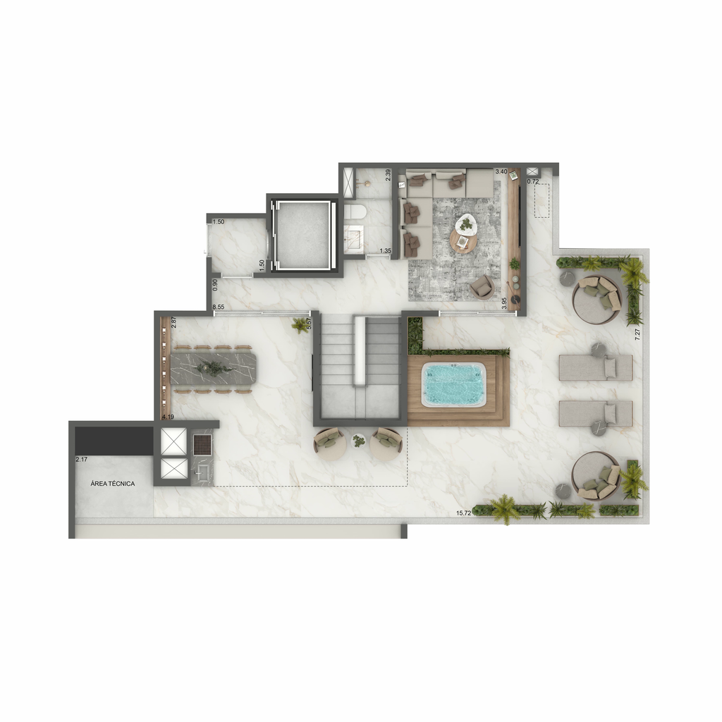 Home Boutique By Living Campo Belo: 3 dorm 265m² cobertura duplex superior